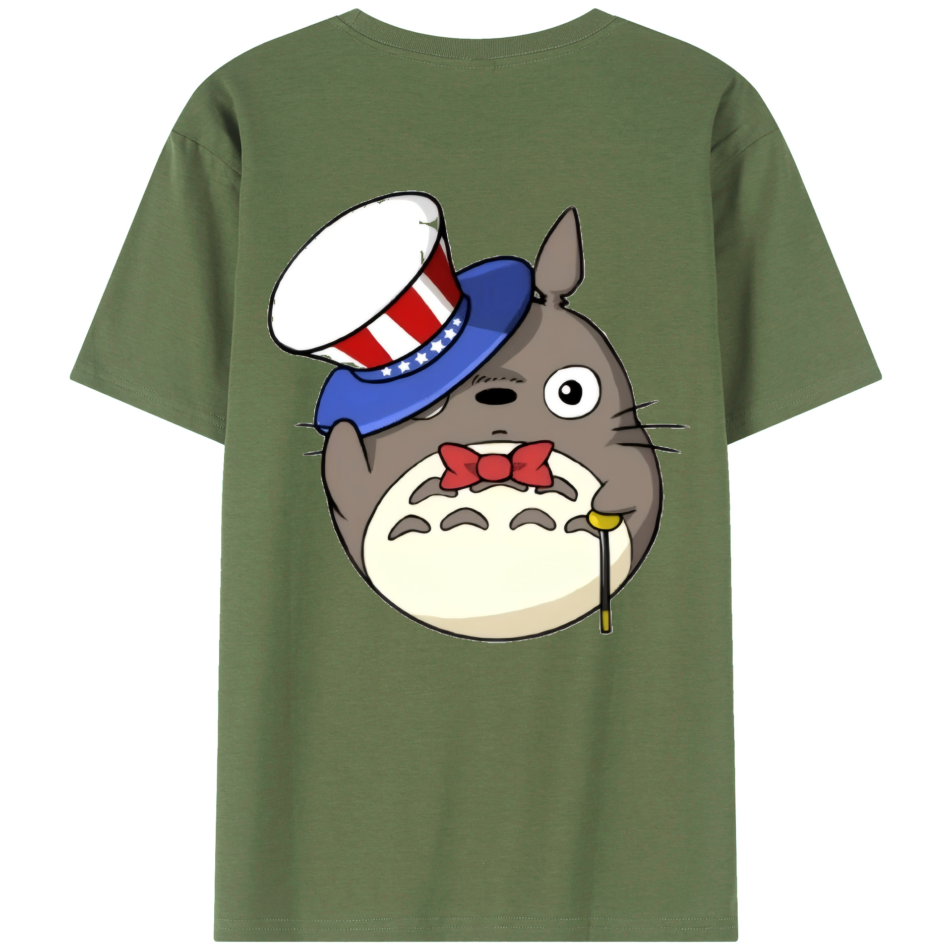 （画像用） となりのトトロ 草壁メイ 草壁サツキ My Neighbor Totoro Satsuki Kusakabe Mei Kusakabe 綿100％ メンズ半袖Tシャツ（バックプリント） 通気性